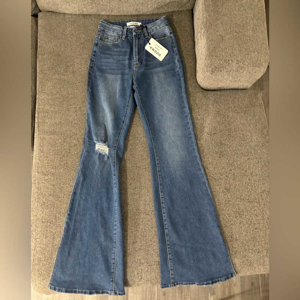 Chic Blue Flare Jeans